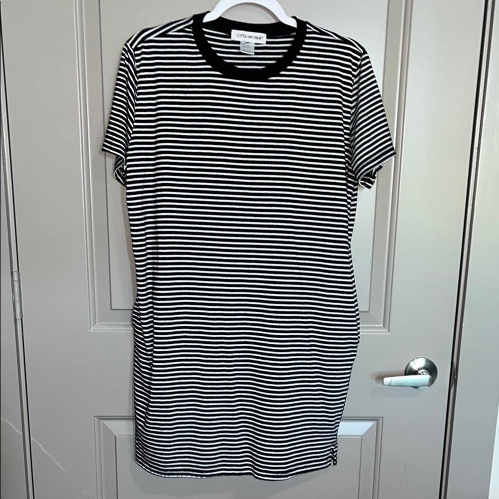 Black and White Shirt Dress